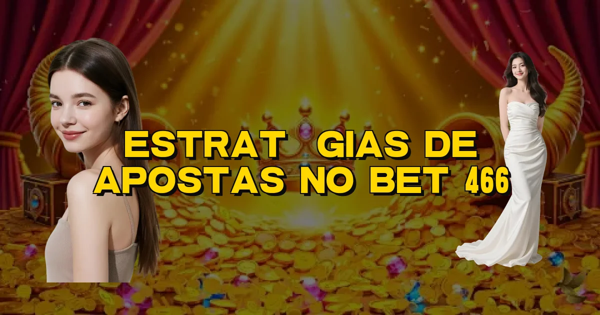 Estratégias De Apostas No Bet 466 Oficial