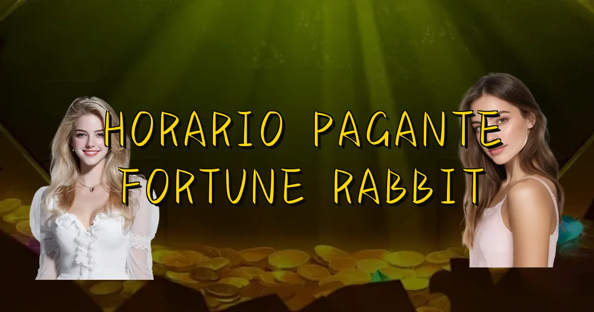 Horario Pagante Fortune Rabbit Oficial