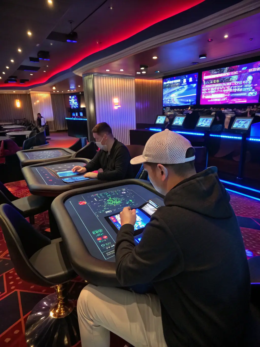 A vibrant image showcasing a diverse selection of casino games, sports events, and e-sports tournaments available on the H2bet platform.